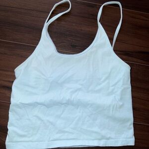 American eagle adjustable baby blue cropped Tank Top